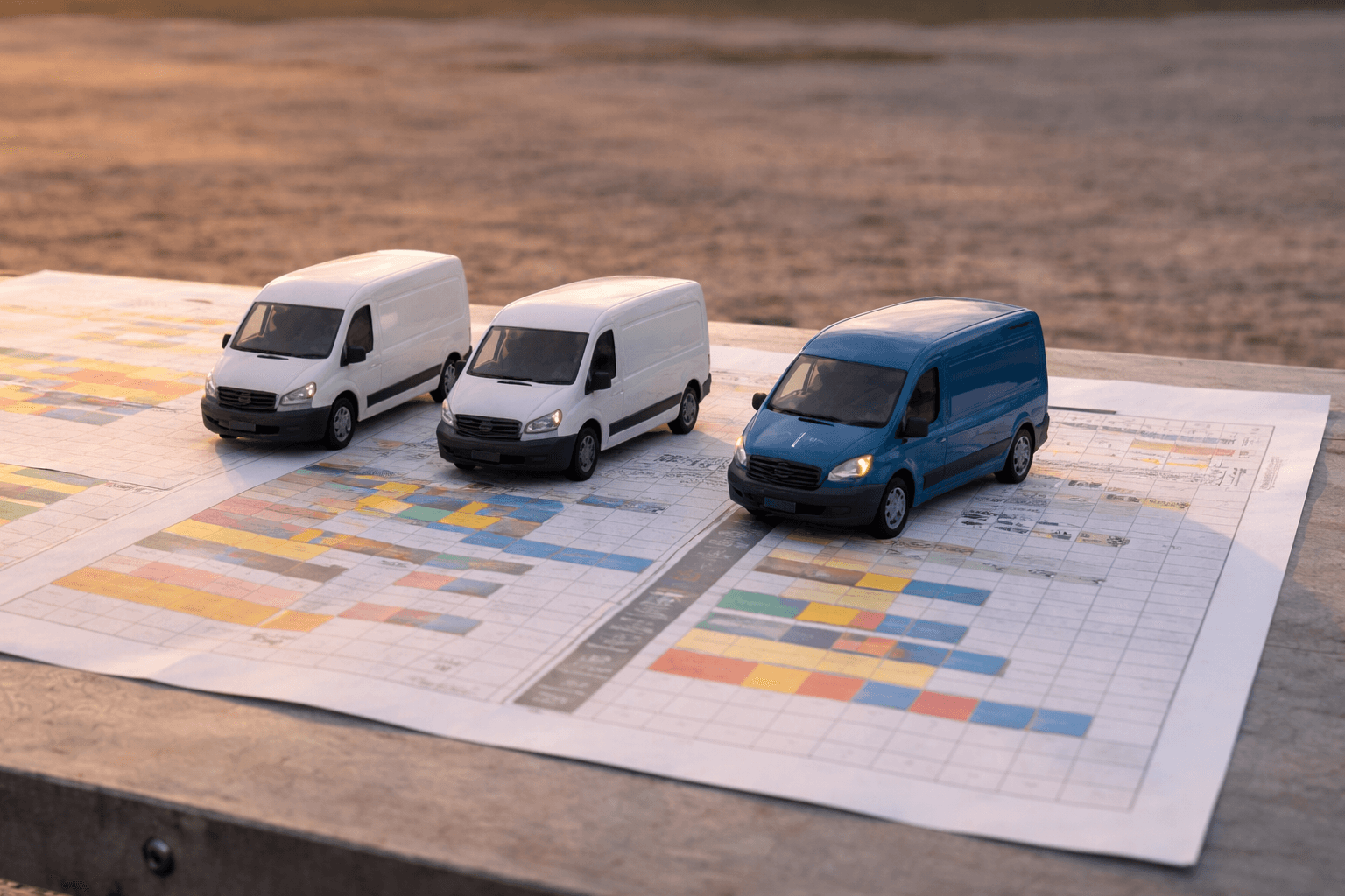 Team planning field operations with digital tools