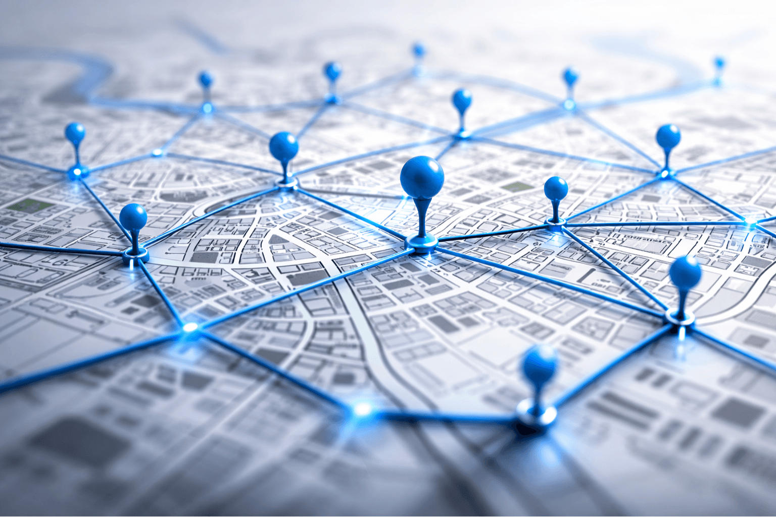 Driver navigation interface showing optimized route