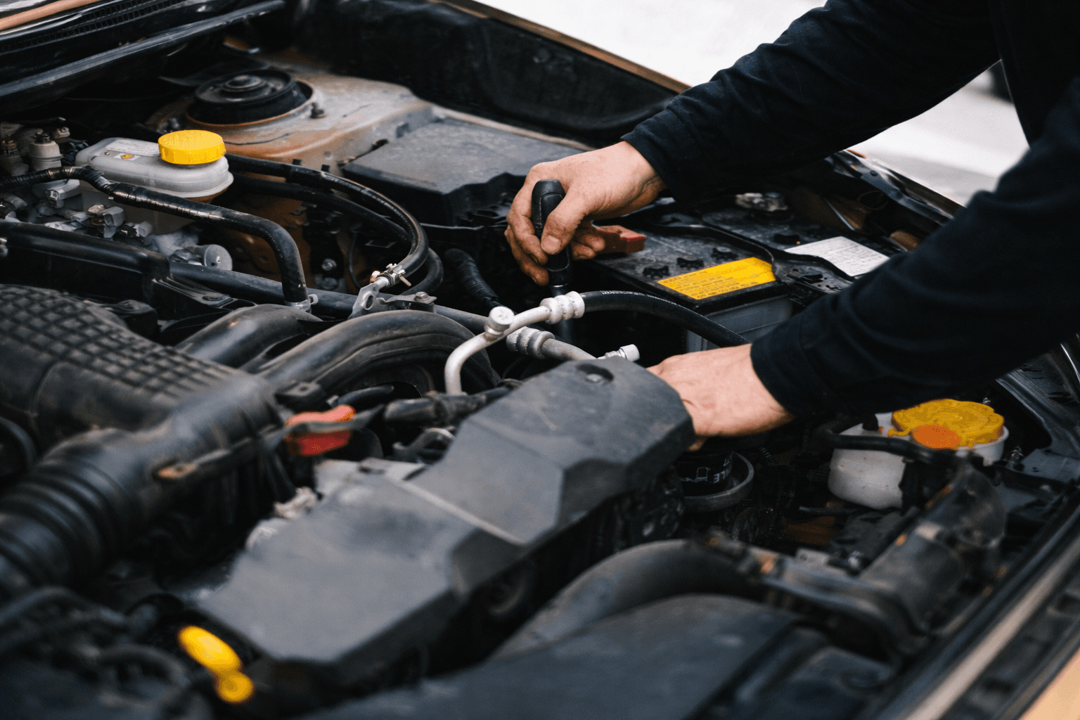 Heavy vehicle maintenance in an industrial setting